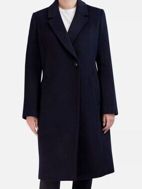 Cole Haan Women's Single Breasted Asymmetric Coat Size 4
